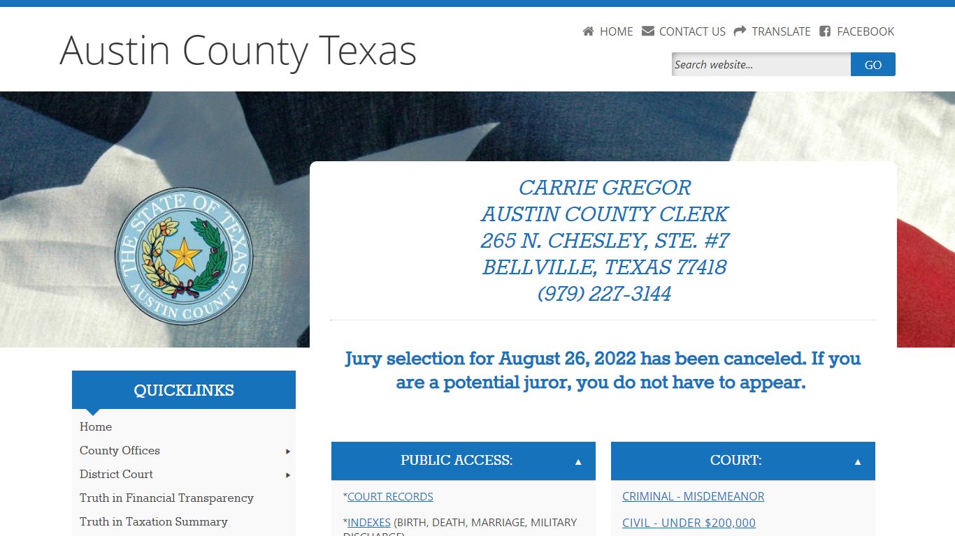 Austin County Texas